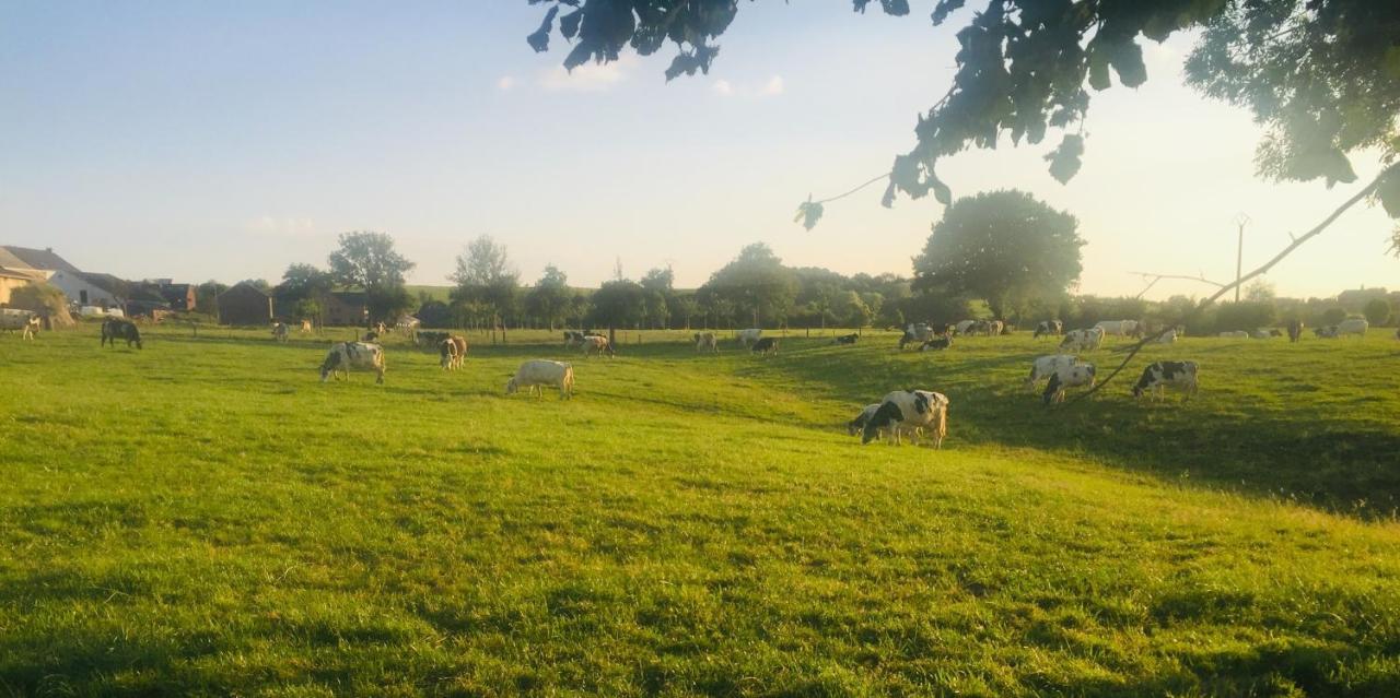 Aux Pieds Des Vaches Panzió Charneux Kültér fotó